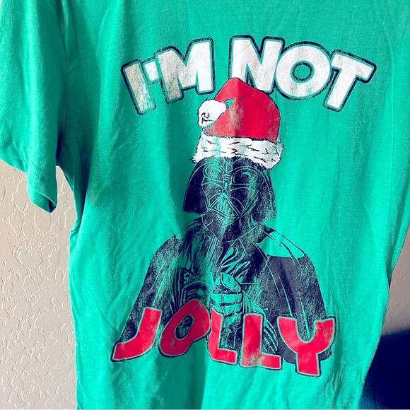 NEW Star Wars Mad Engine Christmas Jolly Darrh Vader tee shirt medium M - Picture 3 of 6